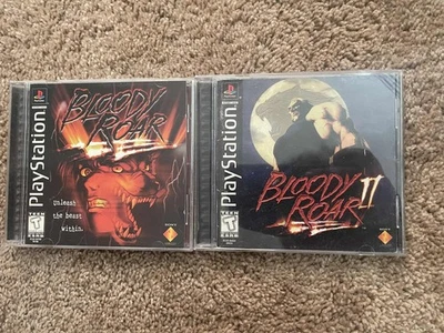 Bloody Roar & II 2 (PlayStation 1, 1999 PS1) CIB Completo Probado Foto 1 de 2