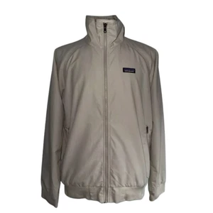 Patagonia Adze Jacket Mens Large Beige Softshell Windproof Outdoor Hiking Coat - Picture 1 of 8