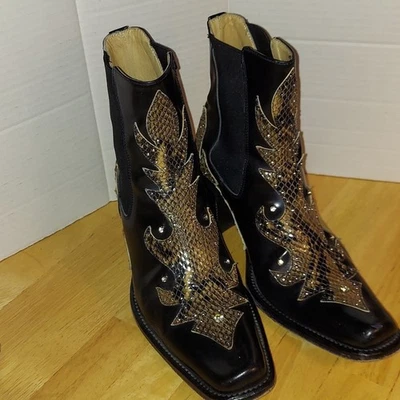 Botas Western Buttero de Couro Preto 35,5 - Imagem 1 de 4