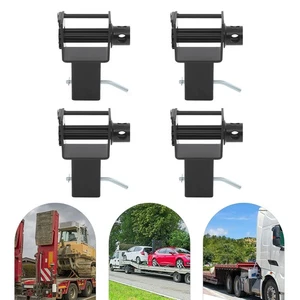 4Pcs Trailer Stake Pocket Winch Heavy Duty Manual Trailer Winch 2449.4 kg/5400lb - Foto 1 di 18