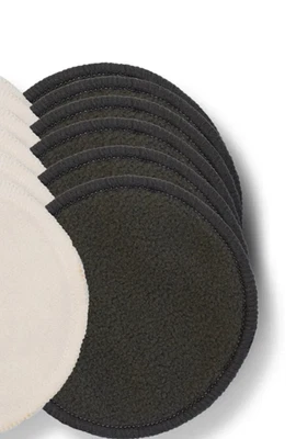 BORN CONSCIOUS Reusable Breast Pads for Breastfeeding Washable Bamboo Cotton Vegan Eco-Friendly