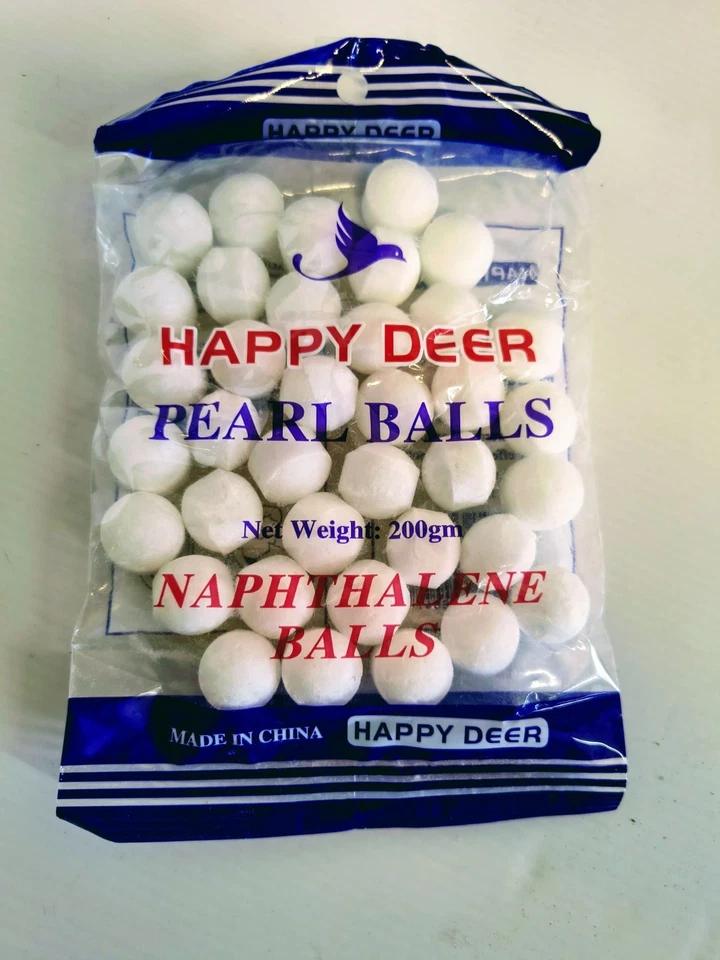 Naftalina a Palline , Naphthalene, Naphtaline di 200 g Guardaroba, Repellente - Immagine 1 di 2