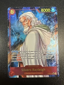 Lámina de dos leyendas de plata Rayleigh (paralelo) OP08-118 de una pieza TCG casi nueva JL - Imagen 1 de 10