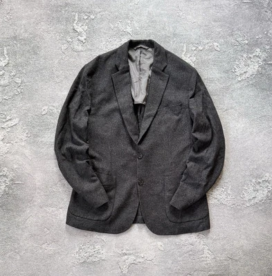 J.lindeberg 50size Gray Blazer Jacjet Casual Hopper PP Unc 2 Tone Wool - Image 1 of 4