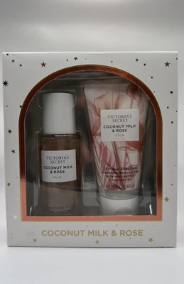 VICTORIA'S SECRET COCONUT MILK & ROSE CALM FRAGRANCE MIST & LOTION 2.5 OZ NWB - Image 1 of 2