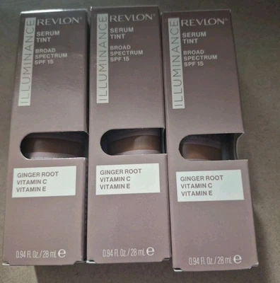 Lot of 3 Revlon Illuminating Serum Tinted Broad Spectrum SPF 15 Sandalwood 509 - Image 1 of 4