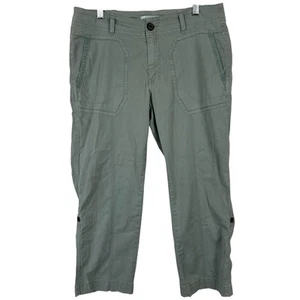 Pantalone Aventura escursionismo outdoor donna taglia 8 verde salvia cotone biologico caviglia Capri - Foto 1 di 13