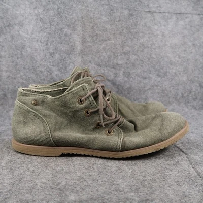 Bearpaw Shoes Womens 11 Chukka Boot Sneakers Casual Lace Up Fabric Green Comfort - Image 1 of 4