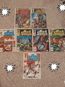 Red Sonja Comic Lot 7 Books 1983-85 Series 2 #s 1, 2, Series 3 #s 1, 2, 3, 4, 10 - Picture 1 of 8
