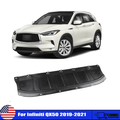 Protector contra salpicaduras para cubierta delantera debajo del motor para Infiniti QX50 2019 2020 2021 EE. UU. Foto 1 de 4