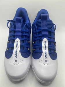Under Armour Harper 9 TPU Jr Baseball Cleats Blue 3027453-101 Boy's Size 5.5Y - Picture 1 of 12