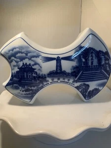 Beautiful Porcelain Trinket/Ashtray Republic Of China 74th Anniversary  - Picture 1 of 7