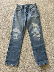 RARE! Re/done jeans x Levis 90’s repair jeans 27 MSRP $1050 - Picture 1 of 2