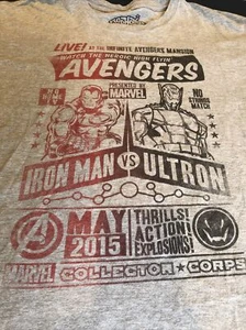 Flophouse Avengers T-Shirt. XL Ultron vs Iron Man. Marvel Trendy - Bild 1 von 6