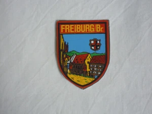 Alter Koffer- /Autoaufkleber, car label, Freiburg im Breisgau, luggage label - Bild 1 von 2