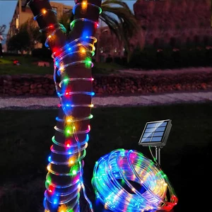 Solar Rope Lights Fairy String Lights Waterproof Outdoor For Garden Party Decor - Picture 1 of 30