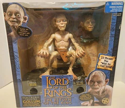 Lord of the Rings Return of the King Electronic Talking Gollum Figure Toy Biz Cover