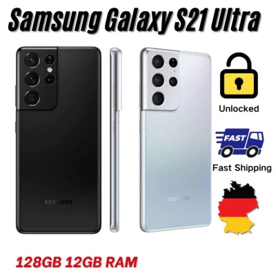 Brand Neu Samsung Galaxy S21 Ultra 5G SM-G998U 128GB Handys Smartphone - Bild 1 von 4