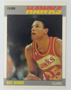 1987-88 Fleer Doc Rivers #92, HOF, Atlanta Hawks - Picture 1 of 4
