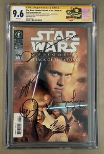 Star Wars: Ep Il Attack of the Clones #4 CGC 9.6 SS Christensen, McGregor & X3 - Picture 1 of 10