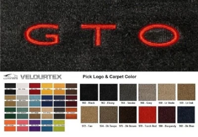 Lloyd Mats Velourtex Pontiac GTO Custom Embroidered Front Floor Mats (2004-2006) - Image 1 of 4