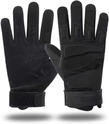 Guantes de entrenamiento táctico dedo completo resistentes al aire libre militares combate guantes de equitación Foto 1 de 4