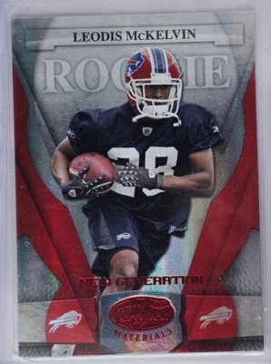 2008 Leaf Certified Materials Mirror Red #180 Leodis McKelvin 42/100 - Image 1 of 3