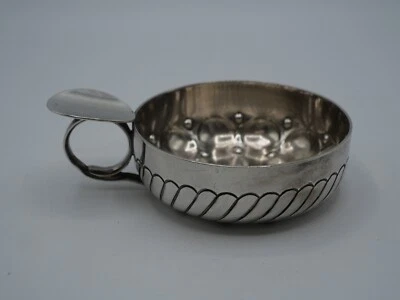 BEAU TASTE-VIN 107 GRS EN ARGENT MASSIF POINCON MINERVE MODELE APPUI POUCE - Photo 1/4