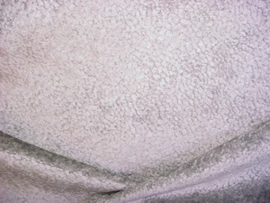 5-3/8Y Zinc Z283 Shearling Silver Platinum Textured Velvet Upholstery Fabric - Picture 1 of 4