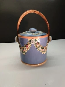 Barril chino con tapa de jengibre o galleta raro principios de 1900 raro encontrar mango de rata - Imagen 1 de 17