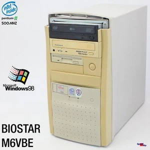 Computer PC BIOSTAR M6VBE RS-232 Parallel Pentium III 3 500MHZ DVD Cdrw 192MB Ok - Picture 1 of 9