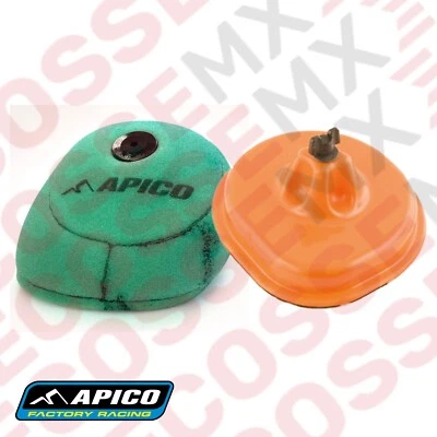 SUZUKI RM250 APICO PRE-OILED AIR FILTER & TwinAir WASH COVER 2003-2008 DUAL LAYE - Image 1 of 4