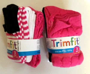 Knee High Socks 3 Pair Pack Multi Colors Choose Size & Color Solid-Stripes NWT - Picture 1 of 23