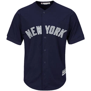 Camiseta de béisbol MLB Nueva York NY Yankees azul marino alternativa base genial camiseta majestuosa - Imagen 1 de 4