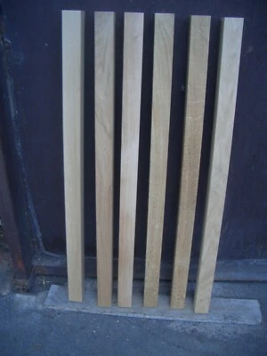 1 Eiche Kantholz, 55 x 55 x 1100 mm  4-seitig gehobelt - Tischbein  fast astfrei - Bild 1 von 2