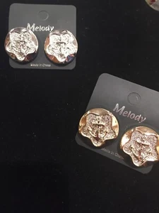 2 Orecchini Marca Melodia con Ancora Stella Tono Oro/Sliver Moda (Vela Mare - Foto 1 di 3
