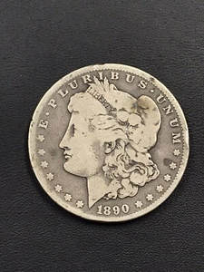 1890 CC 1 $ Circulated Morgan Silver Dollar Carson City Mint - Bild 1 von 18