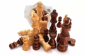 Piezas Grandes de Ajedrez - Juego de 32 Piezas de Madera, Piezas Piezas Grandes ¡TAMAÑO REY 10 Cm!¡! - Imagen 1 de 6