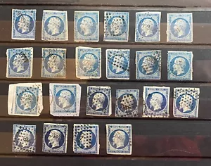 France 1854 Napoleon 20c Used Various Type S03 - Picture 1 of 1