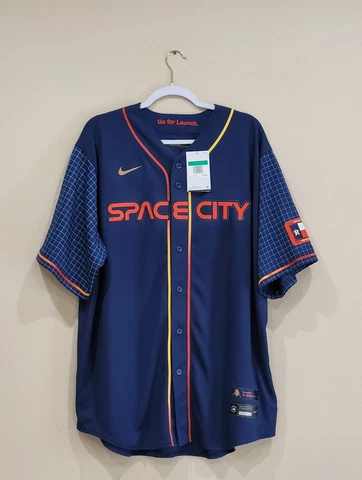 Nike Houston Astros Justin Verlander Space City Connect Jersey Men's Size XL NWT Cover