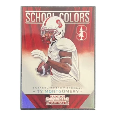 2015 PANINI CONTENDERS DP SCHOOL COLORS #33 - TY MONTGOMERY - RC - Image 1 of 2