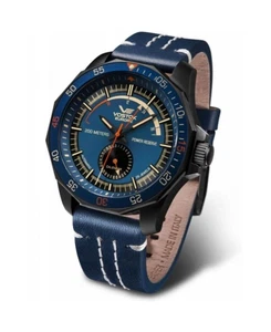 VOSTOK EUROPE Men Analog Automatic Casual Watch Classic Dress Blue Dial Waterpro - Picture 1 of 2