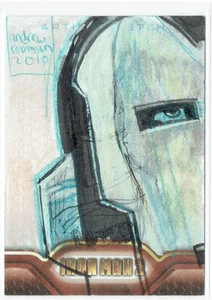 Iron Man 2 2010 Upper Deck Marvel Artist Sketch Card 1/1 Andrew Robinson - Picture 1 of 4