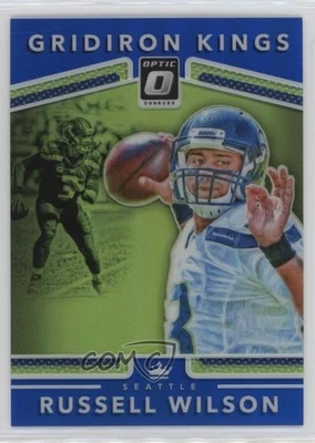 2017 Donruss Optic Gridiron Kings Blue Prizm /149 Russell Wilson #21 - Image 1 of 2