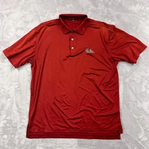 Peter Millar Carolina Logo Polo Shirt Red Color Men's Medium - Picture 1 of 6