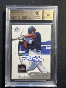 2005 Upper Deck SP Authentic Autograph #159 Prince Fielder /185 BGS 10 Pristine - Picture 1 of 2