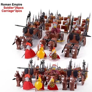 NEW Interlocking Brick Roman Minifigures Soldiers Heroic dragon Knight HUGE ARMY - Picture 1 of 1