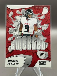 MICHAEL PENIX Jr Emerged 2° Anno Inserto Card #7 Falchi 2025 Panini Score - Foto 1 di 5