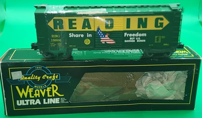 Weaver O Scale Reading PS-1 Boxcar “Share in Freedom” 2-Rail #19808 - Image 1 of 4