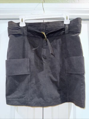 Женская мини-юбка A.L.C Kai подпоясанная до груза - черная размер 6 - Изображение 1 из 4